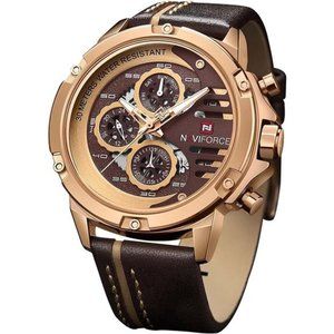 Sport Military Watches for Men Waterproof Watch Analog Quartz Leather Band Date